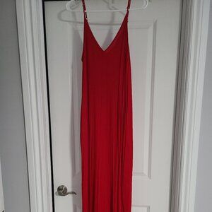 Lovestich Red Spaghetti Dress